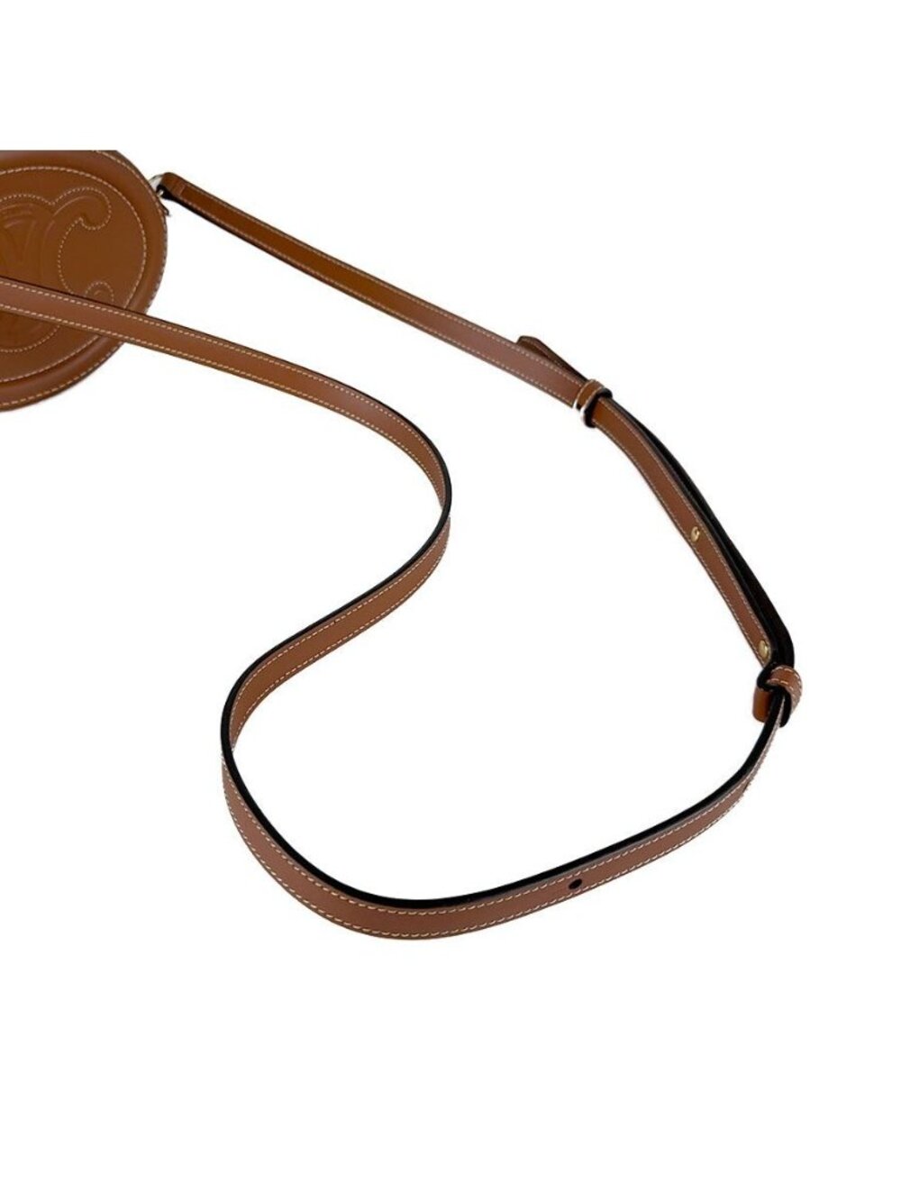 Celine Shoulder Bag Oval Purse Cuir Triomphe - Picture 10 of 12